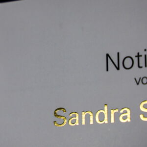Notizbuch mit partielller Verdelung Goldfolie